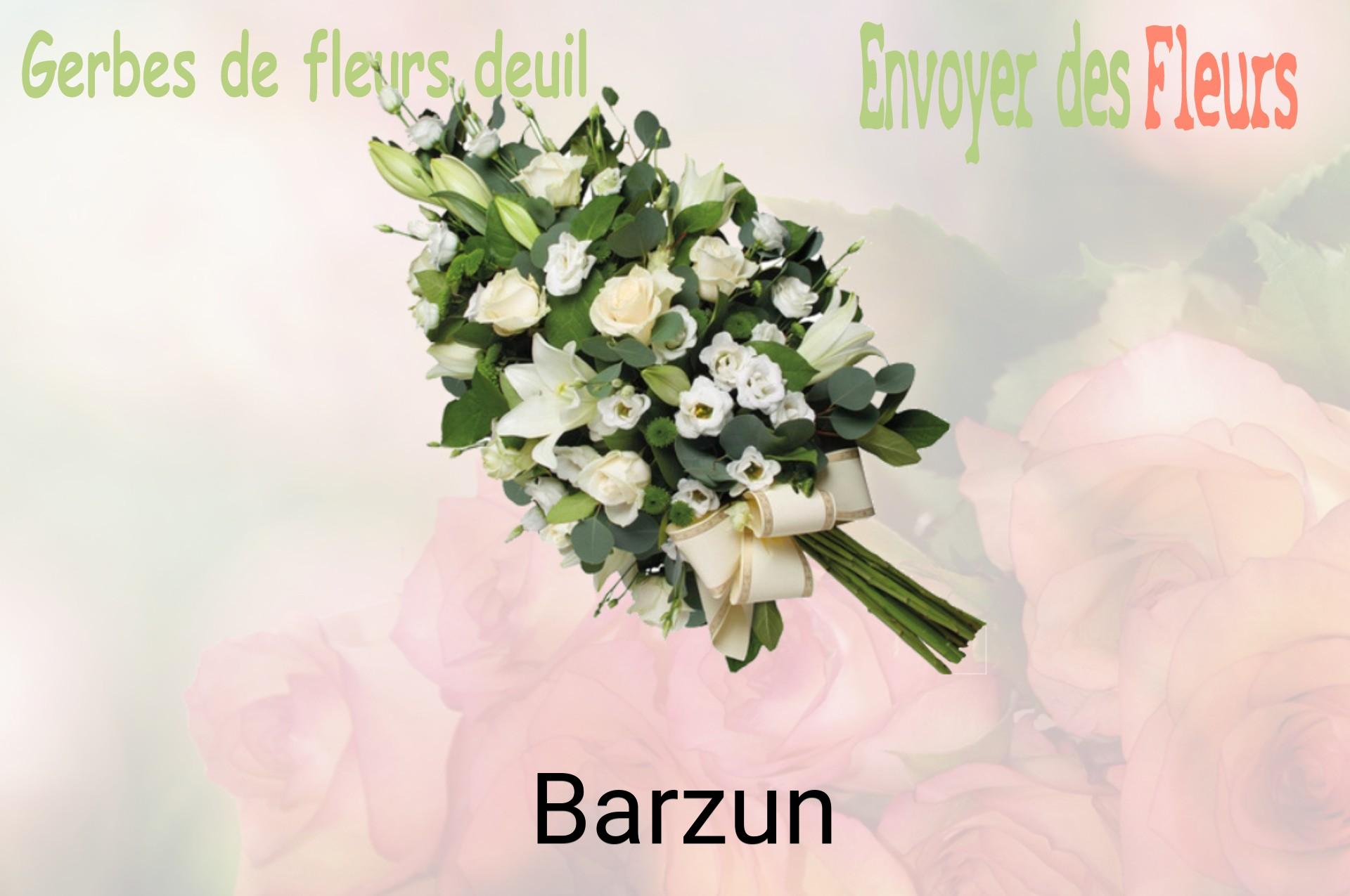 Gerbe de fleurs de deuil livrée à Barzun